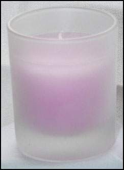 Pink Votive in Frosted Glass Holder - Small  - BULK Buy
